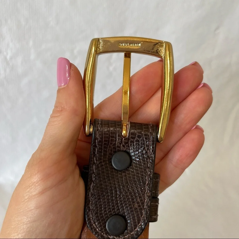 Byron Brown Genuine Lizard Leather Made in the USA